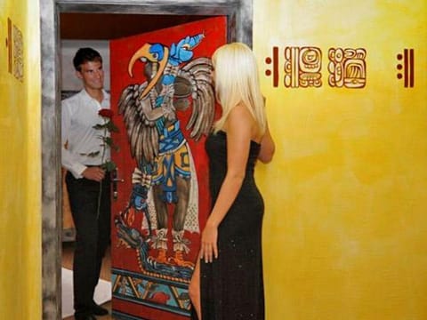 Mexican themed room Chichen Itza - The bedroom - Experience & Bed and Breakfast in Spittal an der Drau