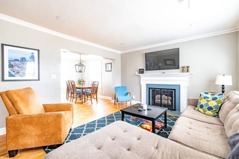 The living room is the perfect hang out spot