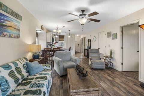 Sofa converts to twin bed.