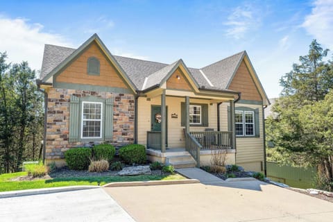 There is a large parking pad in front of the home for your vehicles!