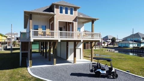 Beachside bliss: Our elevated sanctuary in Port Bolivar, where coastal living meets modern convenience