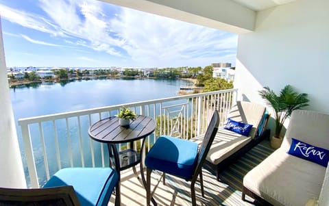 Balcony with the lake and gulf views