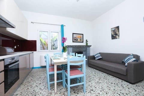 There is an extra sofa bed in the kitchen area, where an extra guest can be accommodated