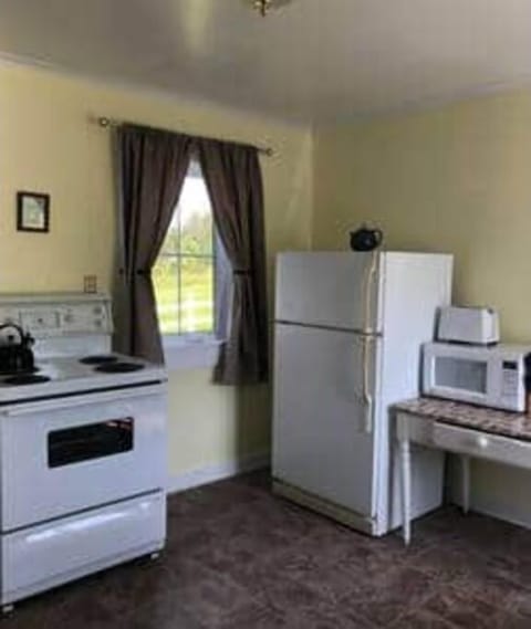 Kitchen 
1 - Stove
1 - Fridge
1- Kitchen Sink 
1 - Microwave 
1 - Toaster
