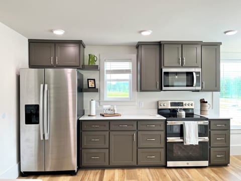 Fully stocked kitchen