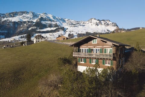 View of the house in autumn