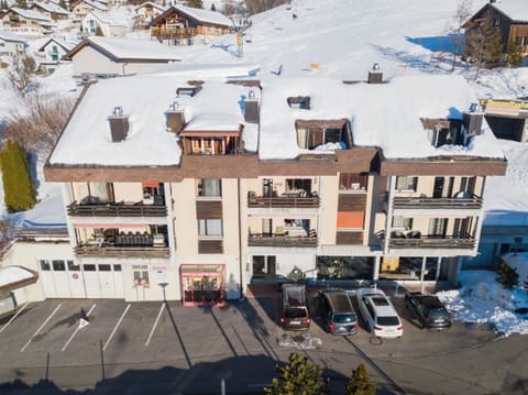 View on the house in winter