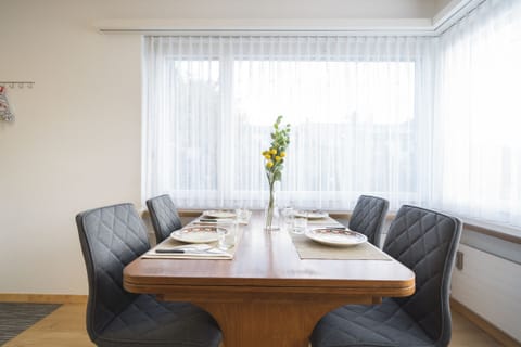 Dining table with four seats