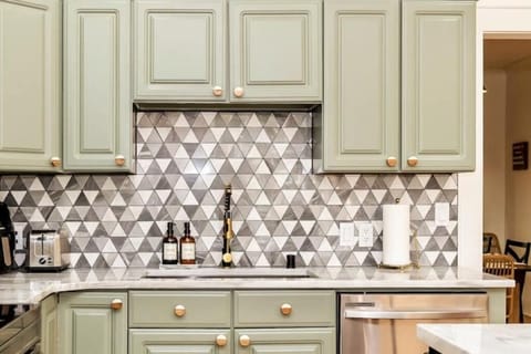 Spacious Chef's sink for food prep enthusiasts. 