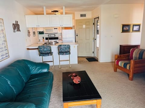 Living room and eating area.