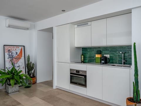 Plant, Cabinetry, Furniture, Houseplant, Flowerpot, Countertop, Building, Wood, Interior Design, Flooring