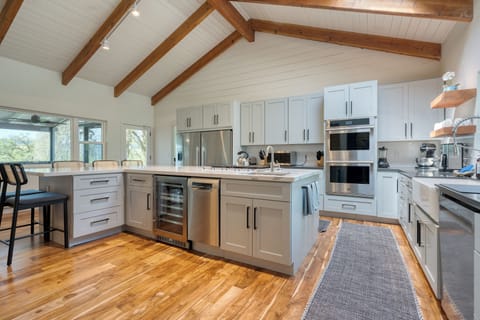 Gourmet chef's kitchen.