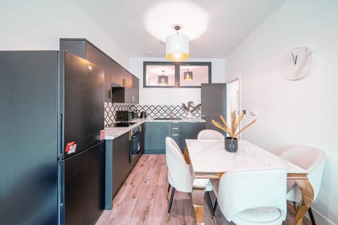 Modern kitchen with everything needed for short or long stays