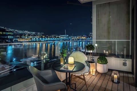 You can sit on your own private balcony and enjoy something good in your glass.
