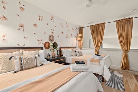 Elegant bedroom with modern decor