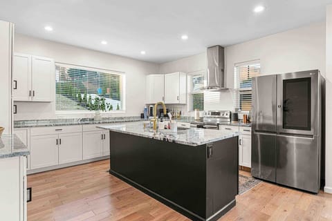 Spacious open concept kitchen