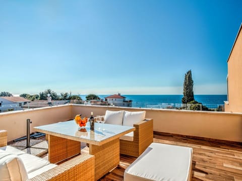 Sky, Water, Property, Furniture, Table, Azure, Chair, Building, Wood, Interior Design