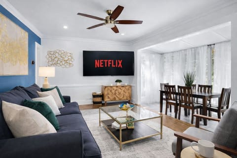 A clean, stylish, and cozy living area crafted to make every guest feel welcome.