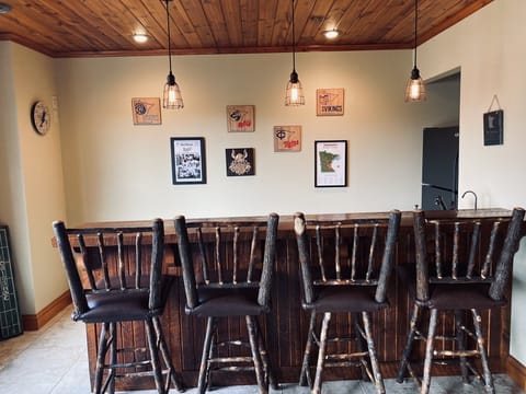 Lower Level Wet Bar with Filtered Water Tap