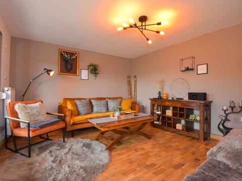 Furniture, Picture Frame, Table, Plant, Wood, Building, Orange, Lighting, Interior Design, Houseplant