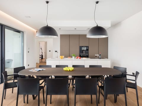 Table, Furniture, Wood, Chair, Lighting, Interior Design, Kitchen & Dining Room Table, Kitchen, Building, Cabinetry