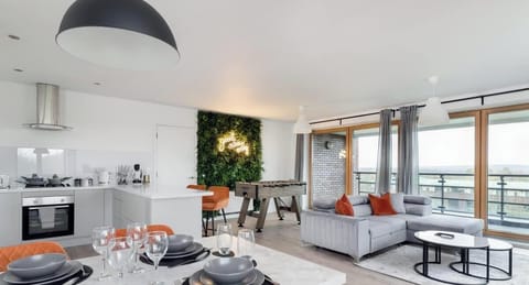 Dining, Kitchen & Lounge at Valore Property Services Short Lets & Serviced Accommodation