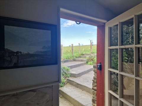 View of garden from the cottage door