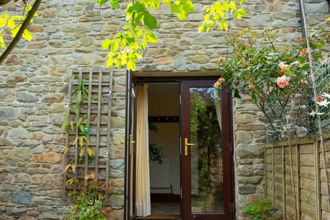 Double doors leading to garden.