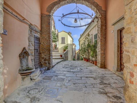Plant, Building, Sky, Azure, Flowerpot, Houseplant, Road Surface, House, Alley, Flooring