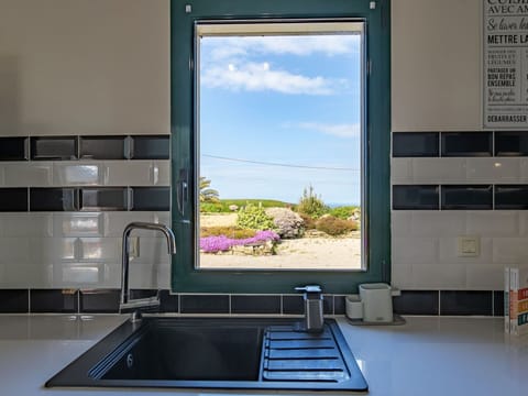 Property, Cloud, Building, Sky, Plant, Window, Kitchen Sink, Rectangle, Interior Design, Sink