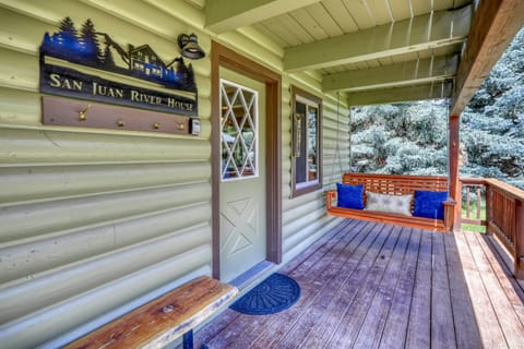 The San Juan River House has double decker porches to take in all the views of the beautiful river and abundant wildlife. 5 Star prime location!