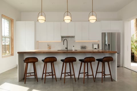 Morning coffee, happy hour, and everything in between ☕️✨ The island is the heart of the home