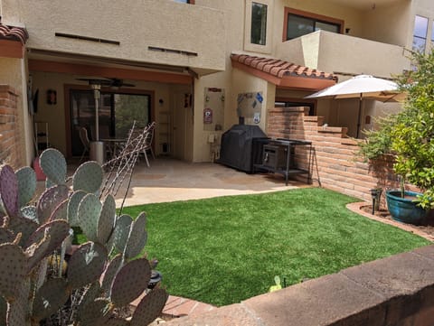 Patio view from the back gate