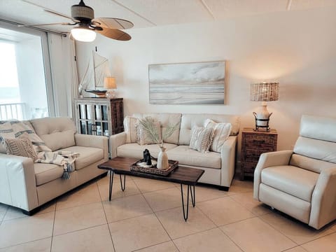 Direct oceanfront balcony access from living room!