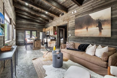 Unwind in the tastefully decorated l living room.  A perfect setting for relaxation after a busy day.