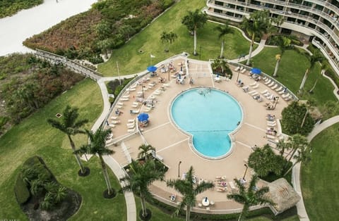 Balcony views of amazing pool, Gulf of Mexico and Tigertail Beach