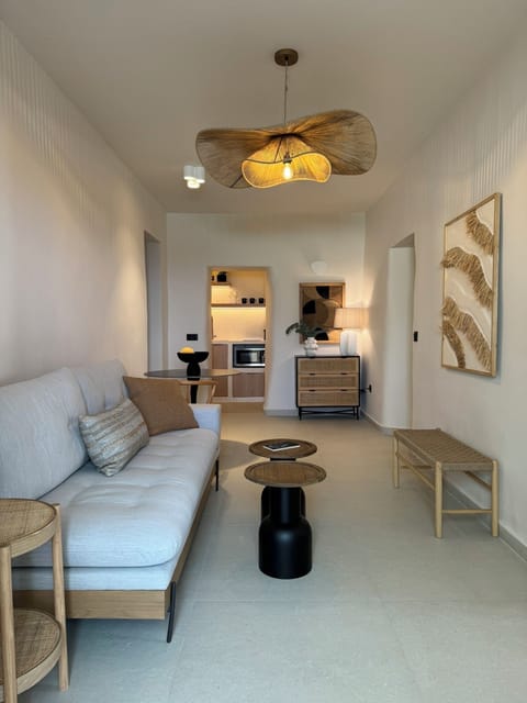 Living room and kitchen on the back