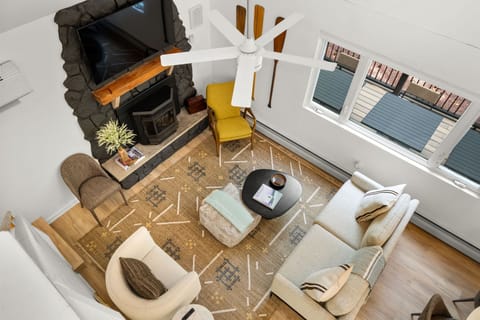 Cozy open space with natural light and warmth.