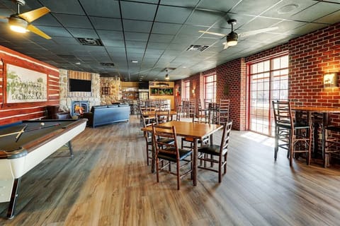 Challenge friends to pool, then lounge in lodge-style comfort.