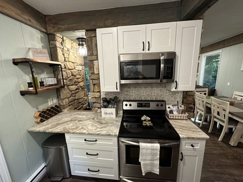 Fully stocked kitchen