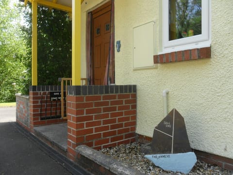 Front door with porch