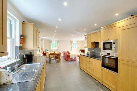 Kitchen area looking into the dining room.