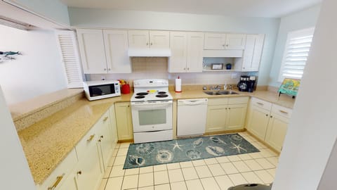 Fully stocked kitchen with all the amenities.