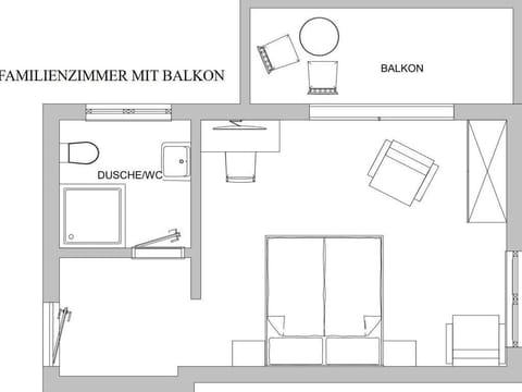 Familienzimmer MIT Balkon - Familienhotel Steindl Apartment in Spittal an der Drau