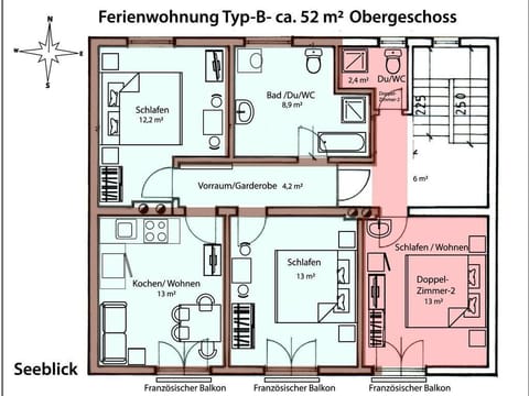 Appartement Typ B - Ferienwohnungen Haus Christophorus Apartment in Spittal an der Drau