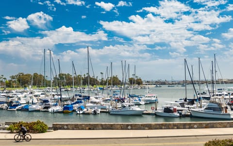 Wake each morning to sweeping bay views and the calm rhythm of the waterfront
