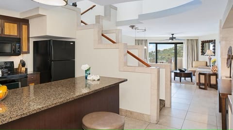 Stairs to the bedroom suites
