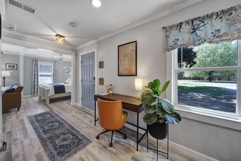 A  dedicated workspace equipped with a high-speed Internet connection (400 MB).