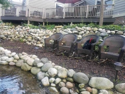 Seeking along private mill run creek