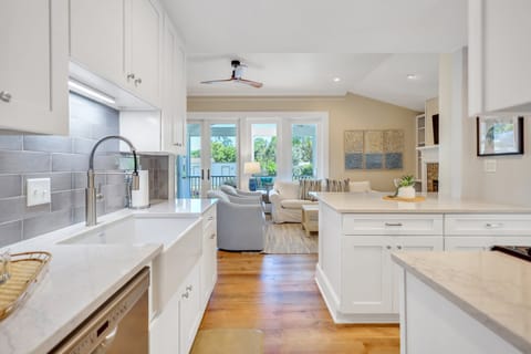 Open Kitchen Leads to Family Room